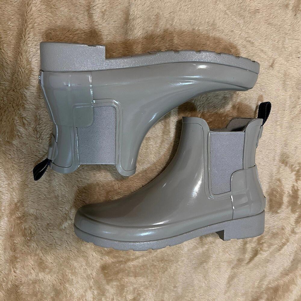 Hunter Gray Ankle Boots